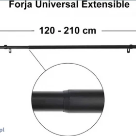 Nowy karnisz kuty  czarny  wysuwany  120-210cm !