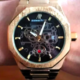 Luksusowy ! "Audemars Piguet Skeleton" z Bransoletą Złoty UNISEKS !