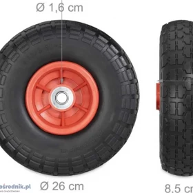 Koła Opony do Taczek, Wózków i Inne.Kp.2 szt ! Wielofunkcyjne 260x85mm