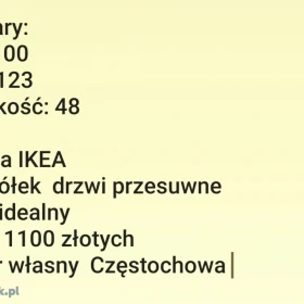 witryna przeszklona IKEA