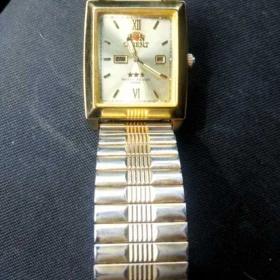 Piękny „ ORIENT – Automatic ” Złoty z datownikiem „Vintage” lata 80