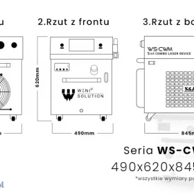 Spawarka laserowa 5w1 z funkcją czyszczenia i cięcia 2kW