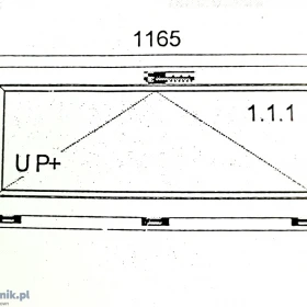 Okna 116,5 x 53,5 PCV