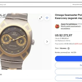 Tytanowo-Złoty 18k Zegarek „Omega Seamaster Polaris” Lity Tytan-Złoto ! z kalendarzem Unisex!