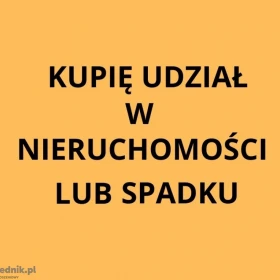 Kupię udział w nieruchomości lub spadku