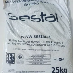 Asfalt Na Zimno "Od Ręki" Workach 25Kg Bitumiczna Mieszanka Mineralna