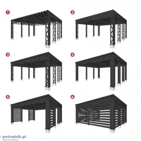 Wiata Samochodowa Garaż CarPort Na dwa auta