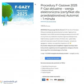 Procedury Fgaz F-Gaz 2025 pod kontrolę UDT - Automat 1 Minuta