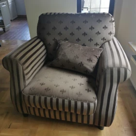 Komplet wypoczynkowy do salonu, sofa z dwoma fotelami. Okazja
