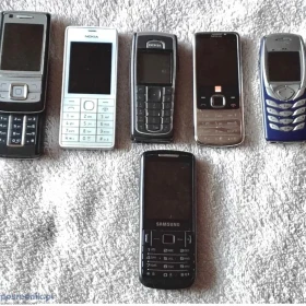 Zestaw Telefonów komórkowych 6 sztuk używane Nokia Samsung