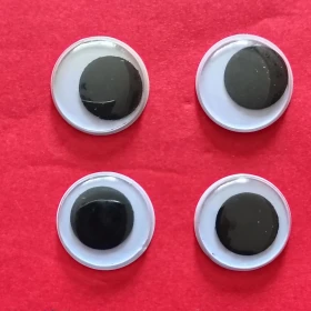 Oczka Okrągłe Ruchome Średnica 16 mm Do Zabawek Maskotek Czarne