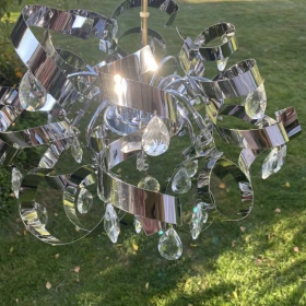 Lampa wisząca ze stali nierdzewnej 