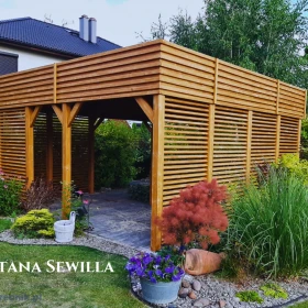 Altana drewniana nowoczesna Sewilla. Szybka realizacja. Producent