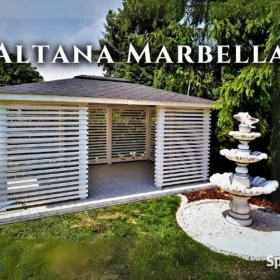 Altana drewniana nowoczesna Marbella. Szybka realizacja. Producent