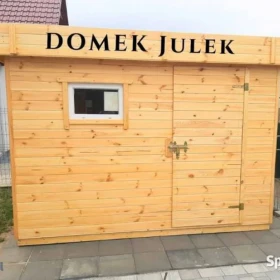 Drewniany domek na narzędzia Julek. Domek schowek ogrodowy na działkę