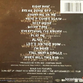 CD Nowy-Polecam Album CD Kultowego Zespołu KORN
