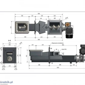 !!! PROMOCJA Kocioł ekogroszekz podajnikiem i ślimakiem żeliwnym 20kW