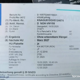 Kia Optima kombi 1.7 Diesel 2016r serwisowana bogate wyposazenie