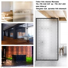 Folie z usługą oklejania szyb Warszawa -Folie do domu, mieszkania, biura, szkół, sklepów, aptek, szpitali....Oklejamy okna, drzwi, witryny, balkony...