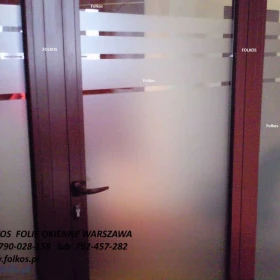 Folie matowe mleczne, folie matowe mrożone Warszawa - folie z usługą oklejania szyb -Folkos folie okienne