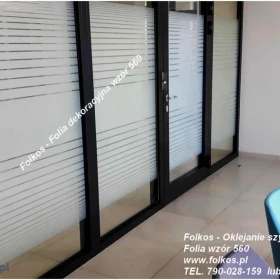 Oklejanie biur Łódź - folie na ścianki działowe -Folie sprzedaż, montaż - folie z usługą oklejania szyb Łódź i okolice -Folkos folie okienne
