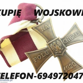 Kupię wojskowe medale,ordery,odznaki,odznaczenia kontakt 694972047