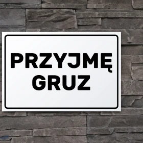 Przyjmę gruz, ziemię