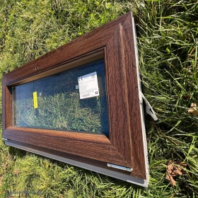 Nowe okna PCV brąz 107x54