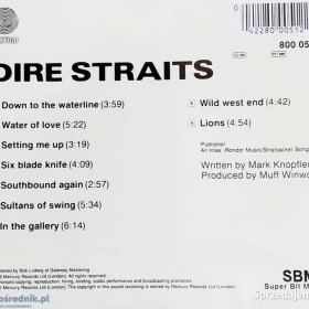 Polecam Pierwszy Kultowy Album CD Zespołu Dire Straits CD Nowy