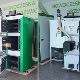 Kocioł DrewKo Hybrid 24kW – dwupaliwowy kocioł na drewno i pellet