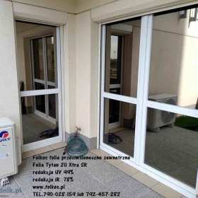 Folie przeciwsłoneczne zewnętrzne na okna Warszawa - Folie przyciemniające na okna w mieszkaniu, domu, biurze....Usługa przyciemniania szyb Warszawa