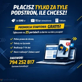 Strona internetowa od 590 zł - płacisz tylko za tyle podstron, ile potrzebujesz