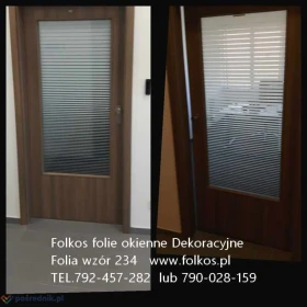 Oklejanie biur Warszawa - folie na szklane drzwi- usługa oklejania Warszawa - Folie OPEN SPACE - folie na drzwi, ścianki działowe Warszawa