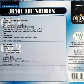 CD Nowe-Znakomity Album 2X CD JIMI HENDRIX - Memories Jimi Hendrix Wersja Limitowana