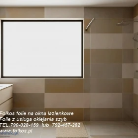 Folie prywatyzujące na szklane balkony- folie prywatyzujące na okna łazienkowe- folie matowe mleczne, folie matowe mrożone Warszawa -OKlejanie
