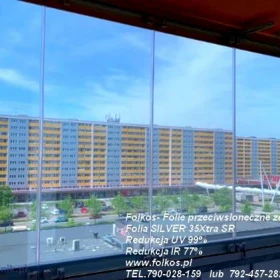 Silver 35 Xtra SR- Warszawa folia przeciwsłoneczna zewnetrzna na okna - redukcja IR 77%, redukcja UV 99% -przyciemnianie szyb TEL. 531 005 526