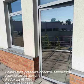 Silver 35 Xtra SR- Warszawa folia przeciwsłoneczna zewnetrzna na okna - redukcja IR 77%, redukcja UV 99% -przyciemnianie szyb TEL. 531 005 526