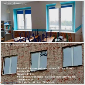 Folia przeciwsłoneczna zewnętrzna Tytan 275XC- Folia z filtrem UV i IR Warszawa - Przyciemnianie szyb Warszawa i okolice