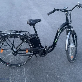 Rower elektryczny powystawowy jak nowy tylko 410 km z silnikiem 250w 5 trybów mocy do 25 km/h 3 hamulec,akumlator 36v