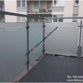 Folia matowa na szklany balkon- okleiny balkonowe Warszawa TEL.792-457-282 - Usługa oklejania balkonów Warszawa