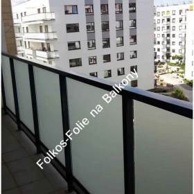Folia matowa na szklany balkon- okleiny balkonowe Warszawa TEL.792-457-282 - Usługa oklejania balkonów Warszawa
