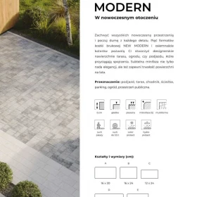 Kostka brukowa NEW MODERN BRUK - sprzedaż kostki brukowej %