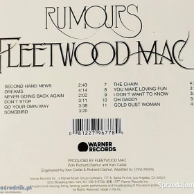 Polecam Wspaniały Kultowy Album CD Zespołu  Fleetwood Mac - Album Rumours
