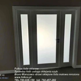 Folie matowe białe, czarne, niebieskie, folie matowe specjalistyczne 100% zaciemniające - Warszawa -Sprzedaż, montaż TEL. 790-028-159