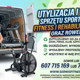 Utylizacja Sprzętu Fitness i Skuterów Inwalidzkich - Warszawa, Konstancin, Mazowsze