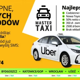 Praca Kierowca Student - zarabiaj 7000+ Uber/Bolt Toruń | 2500 zł welcome bonus + 350 zł zwrot badania + wypłaty codziennie | start 24h