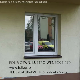 Folia lustro weneckie - Folia na okna do mieszkań na parterze -Folie weneckie na drzwi i okna Warszawa - Oklejamy okna folią lustro weneckie Wawa
