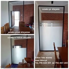 Usługa oklejania szyb Wola Warszawa - TEL.792-457-282 Folkos folie okienne Warszawa - Folie na okna, drzwi, balkony, witryny....
