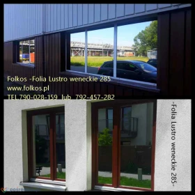 Folia lustro weneckie - Widzisz nie bedąc widzianym- Folia z usługą oklejania szyb Warszawa i okolice TEL.792-457-282