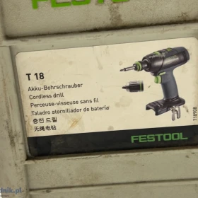 Wiertarko-wkrętarka T 18+3, zestaw z akumulatorem FESTOOL